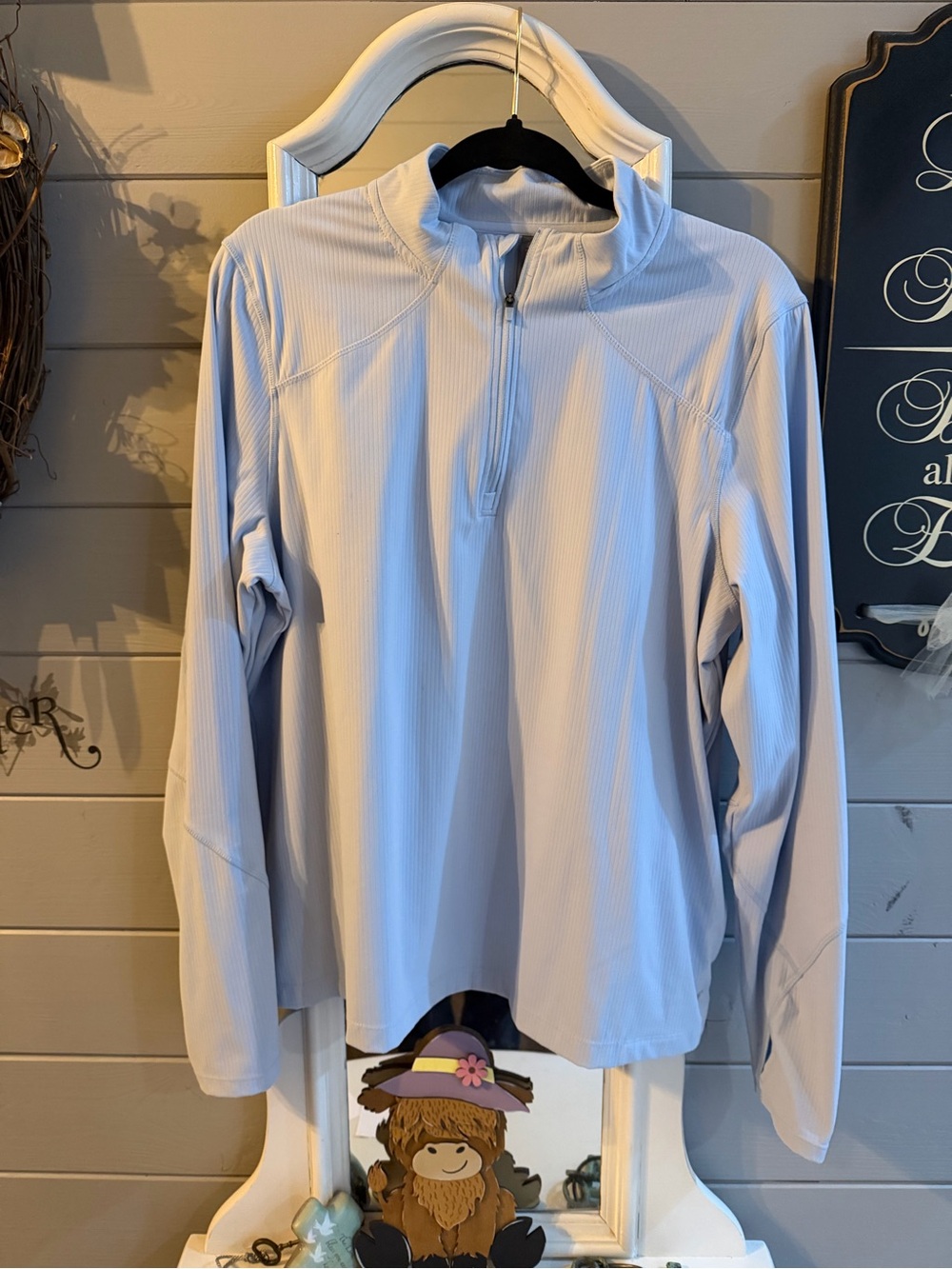 Light Blue Half-Zip Performance Shirt